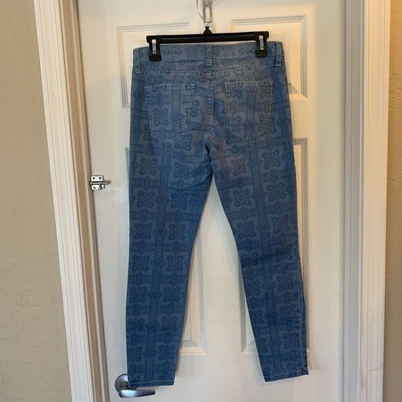 Current Elliott The Stiletto Navy Bandana Jeans - Picture 5 of 6